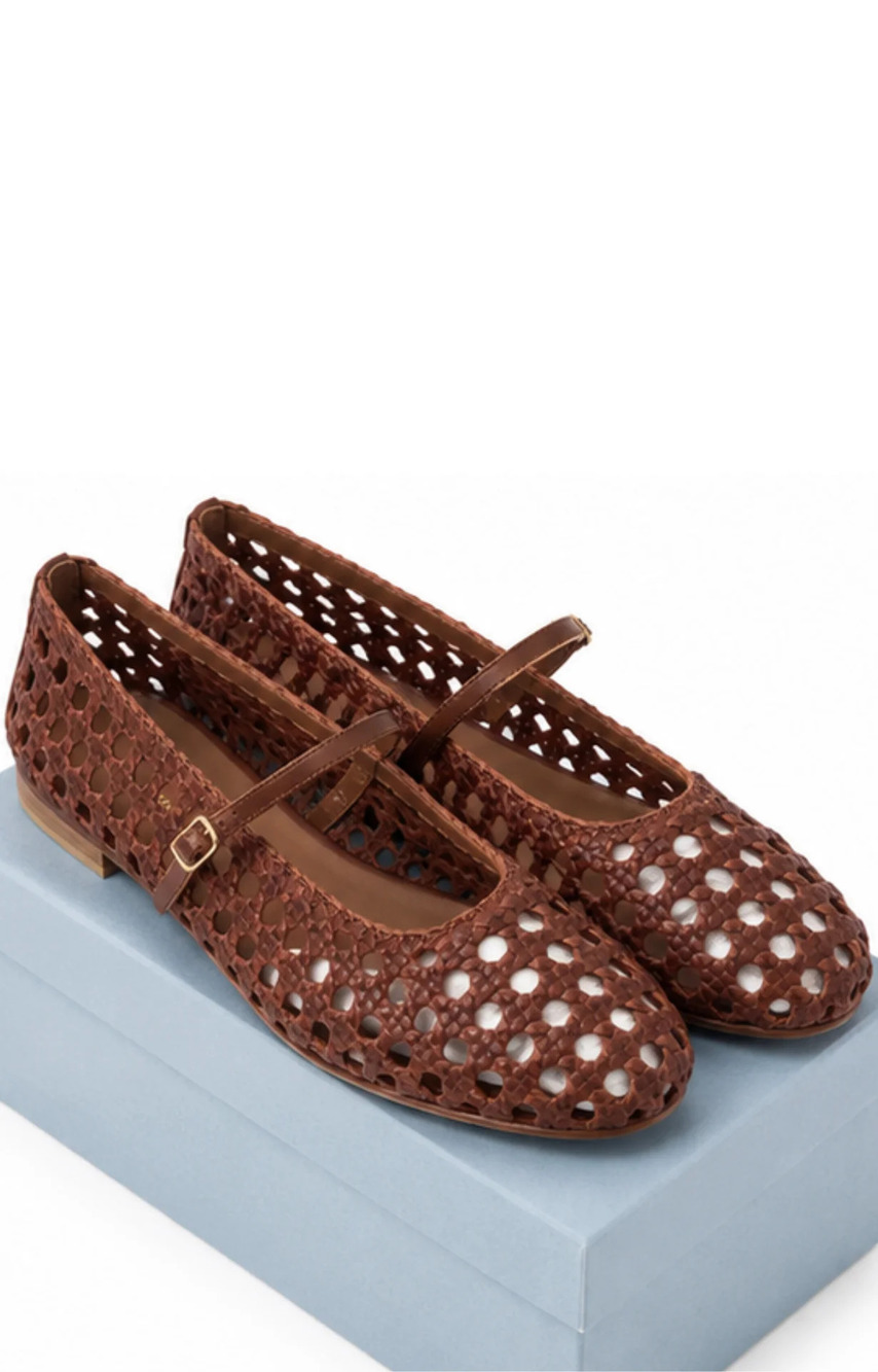 Margaux The Demi Jane in Saddle Woven Leather - Picture 2 of 3